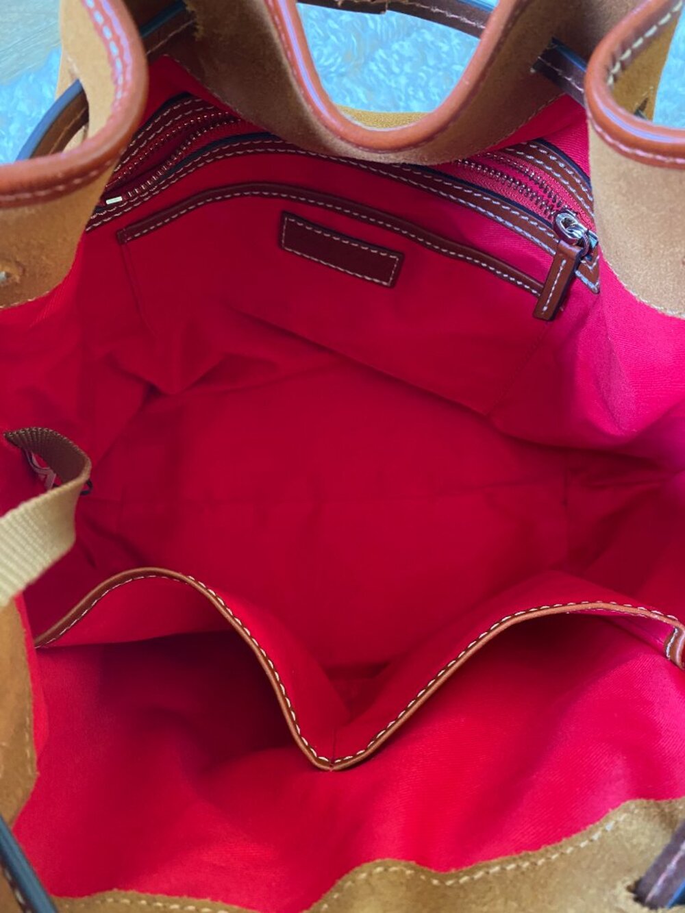 Dooney & Bourke Suede Drawstring Bucket Bag - Picture 9 of 10